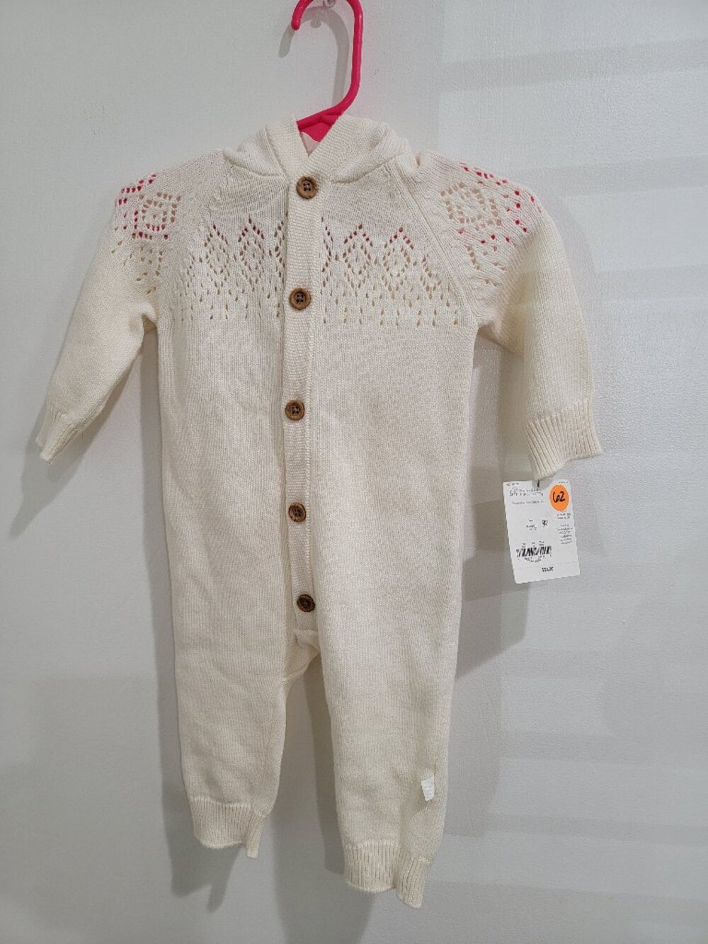 Carters Organic Baby Hooded Sweater Jumpsuit